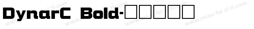 DynarC Bold字体转换
